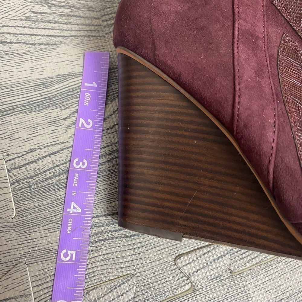 STEVEN Mitch Wedge Leather Bootie by Steve Madden - Picture 10 of 11